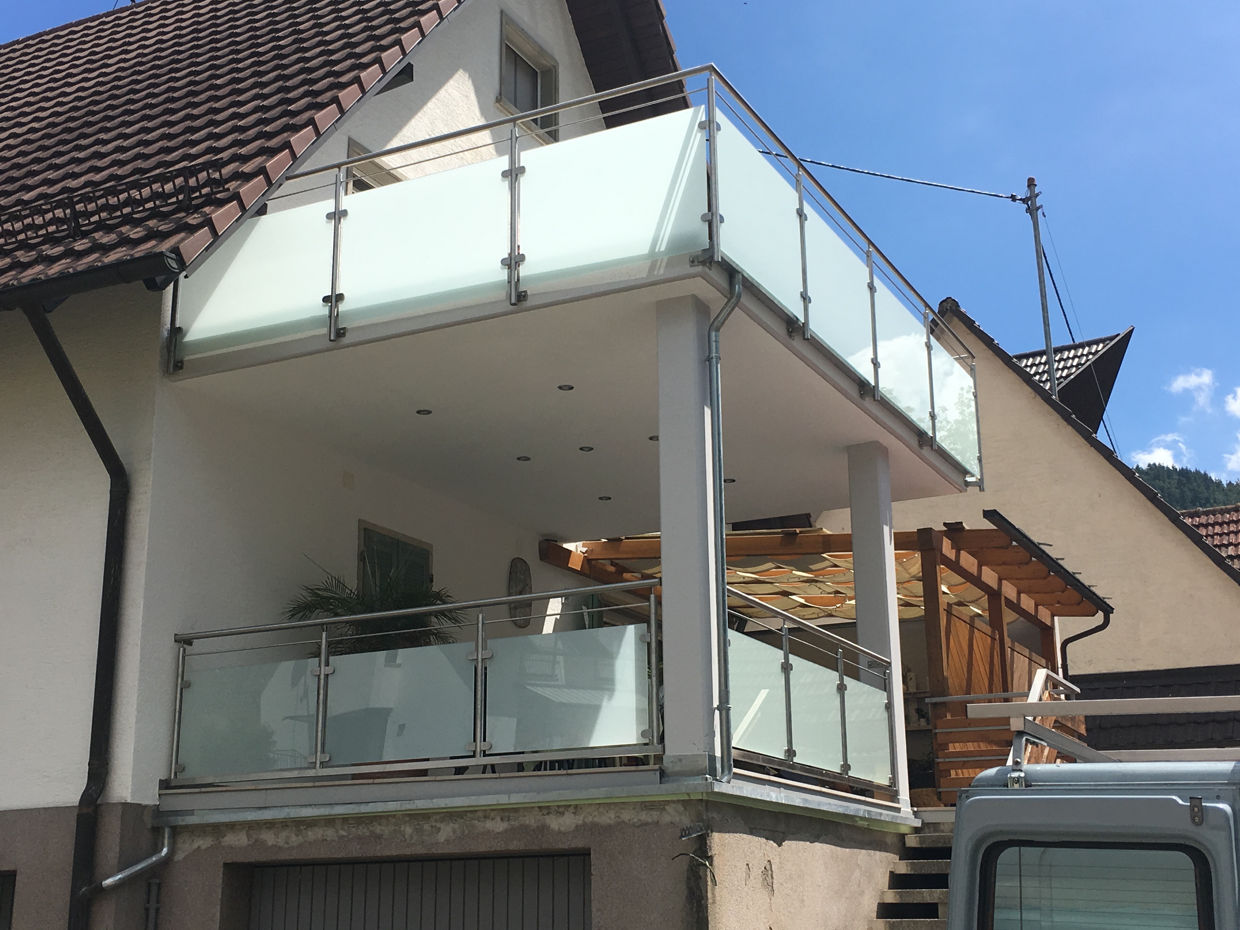 Edelstahl Geländer Glas Offenburg