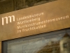 Bronze Stele Stuttgart und Beschriftung