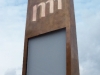 Bronze Stele Stuttgart und Beschriftung